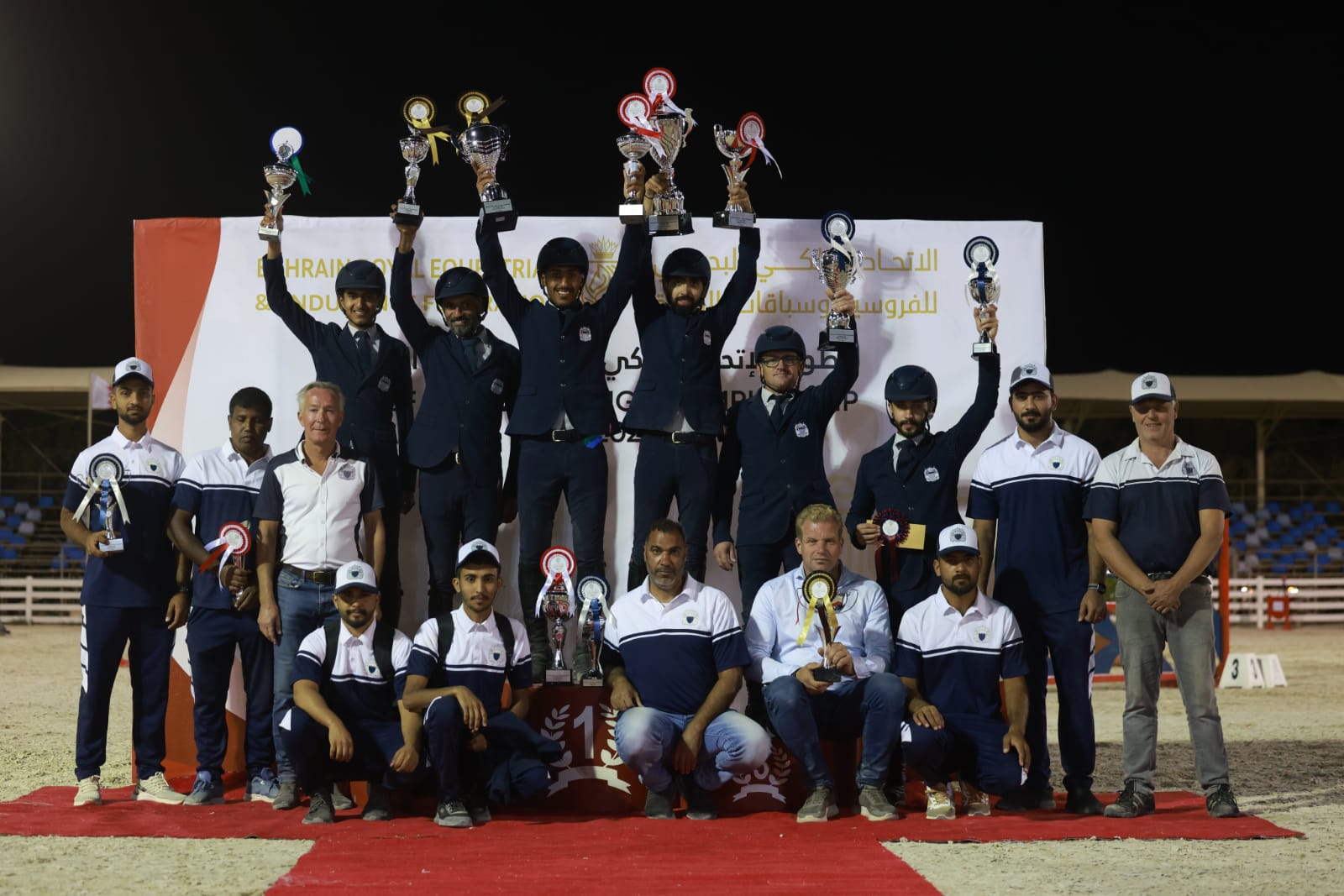 فريق وزارة الداخلية لقفز الحواجز يحقق المركز الأول في المسابقة الكبرى لبطولة افتتاح موسم قفز الحواجز<