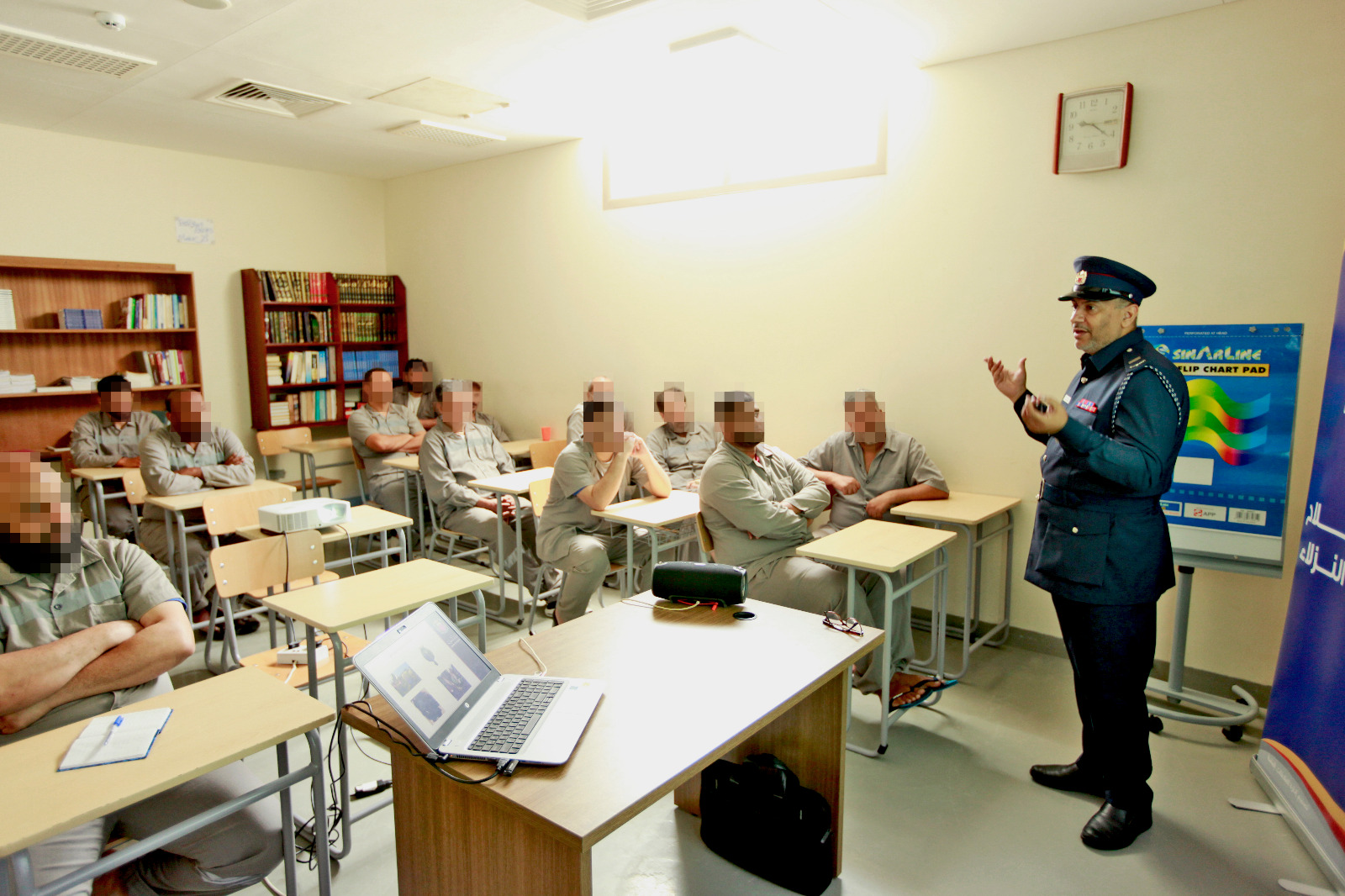 (الإصلاح والتأهيل): محاضرة توعوية للنزلاء بمناسبة الاحتفال باليوم العالمي لمكافحة المخدرات<
