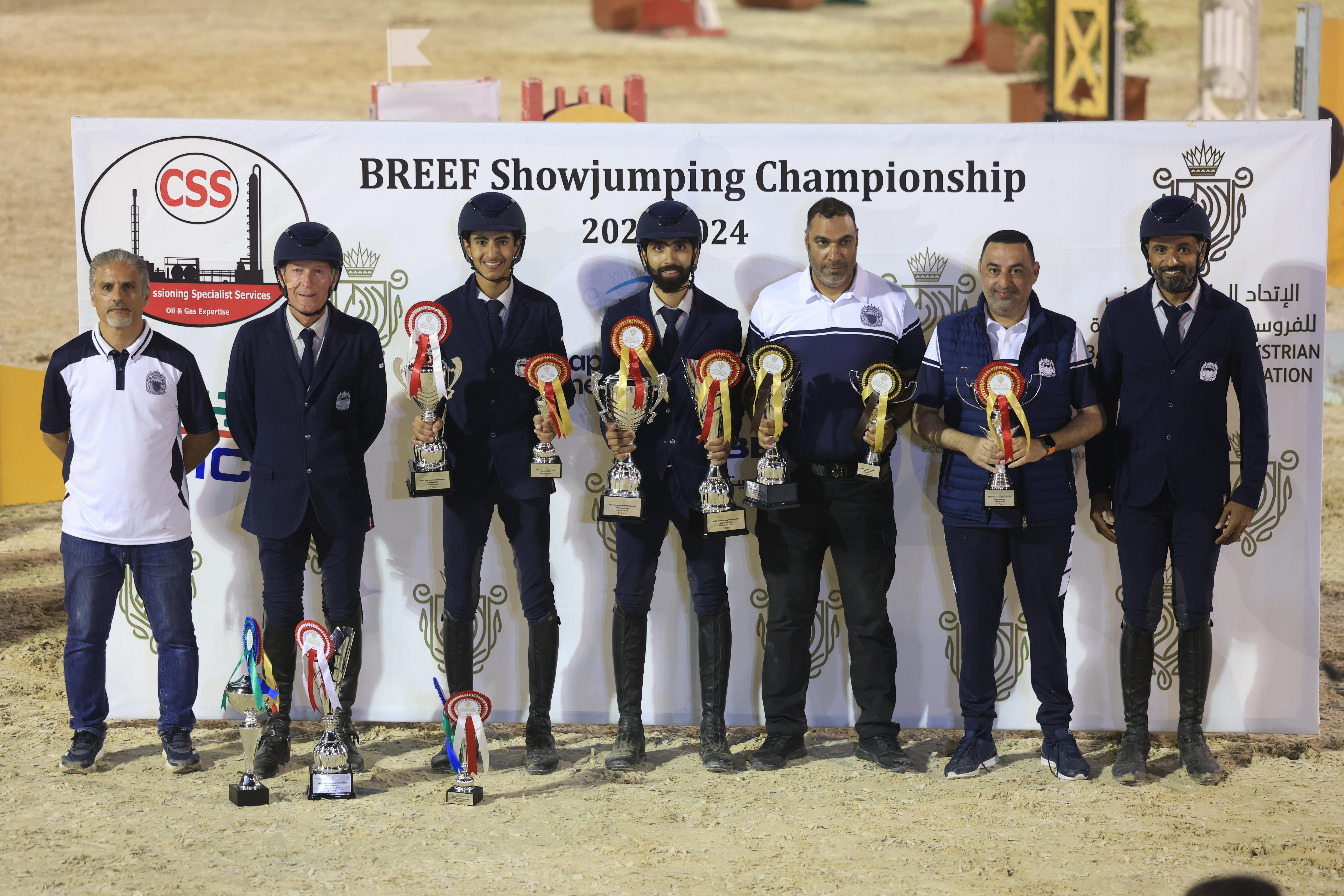 فريق وزارة الداخلية لقفز الحواجز يحقق المركز الأول في المسابقة الكبرى في بطولة الاتحاد الملكي للفروسية وسباقات القدرة<
