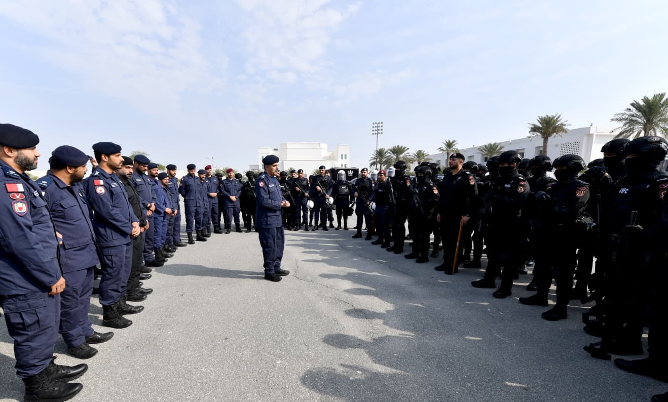 وصول القوات المشاركة من شرطة البحرين في  «أمن الخليج العربي 4»  إلى قطر<