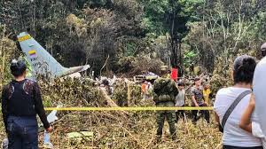 تحطم طائرة عسكرية كولومبية على متنها 80 جنديا<