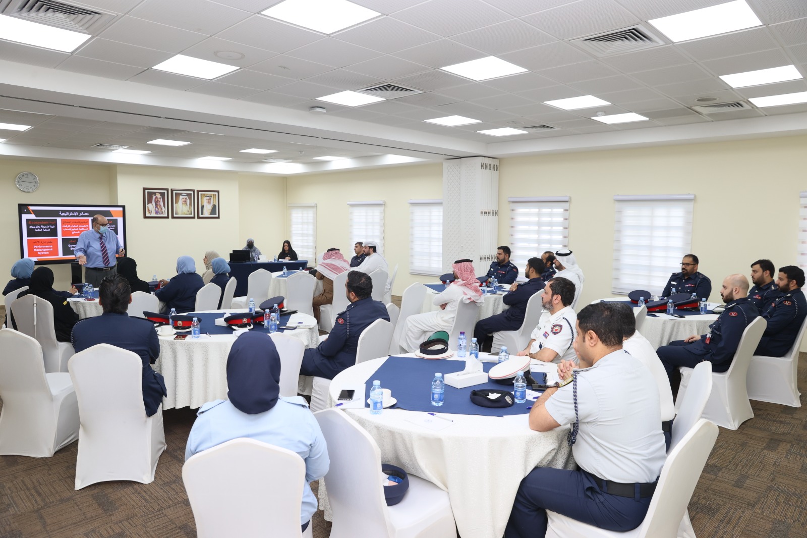 الموارد البشرية تنظم دورة تدريبية عن آليات تنفيذ الحوكمة والتخطيط الإستراتيجي للإدارات التابعة لرئاسة الأمن العام<