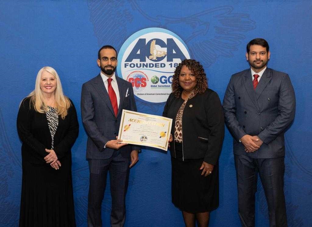 كأول جهة من خارج الولايات المتحدة ... برنامج السجون المفتوحة ينال شهادة الاعتماد من الجمعية الإصلاحية الأمريكية<