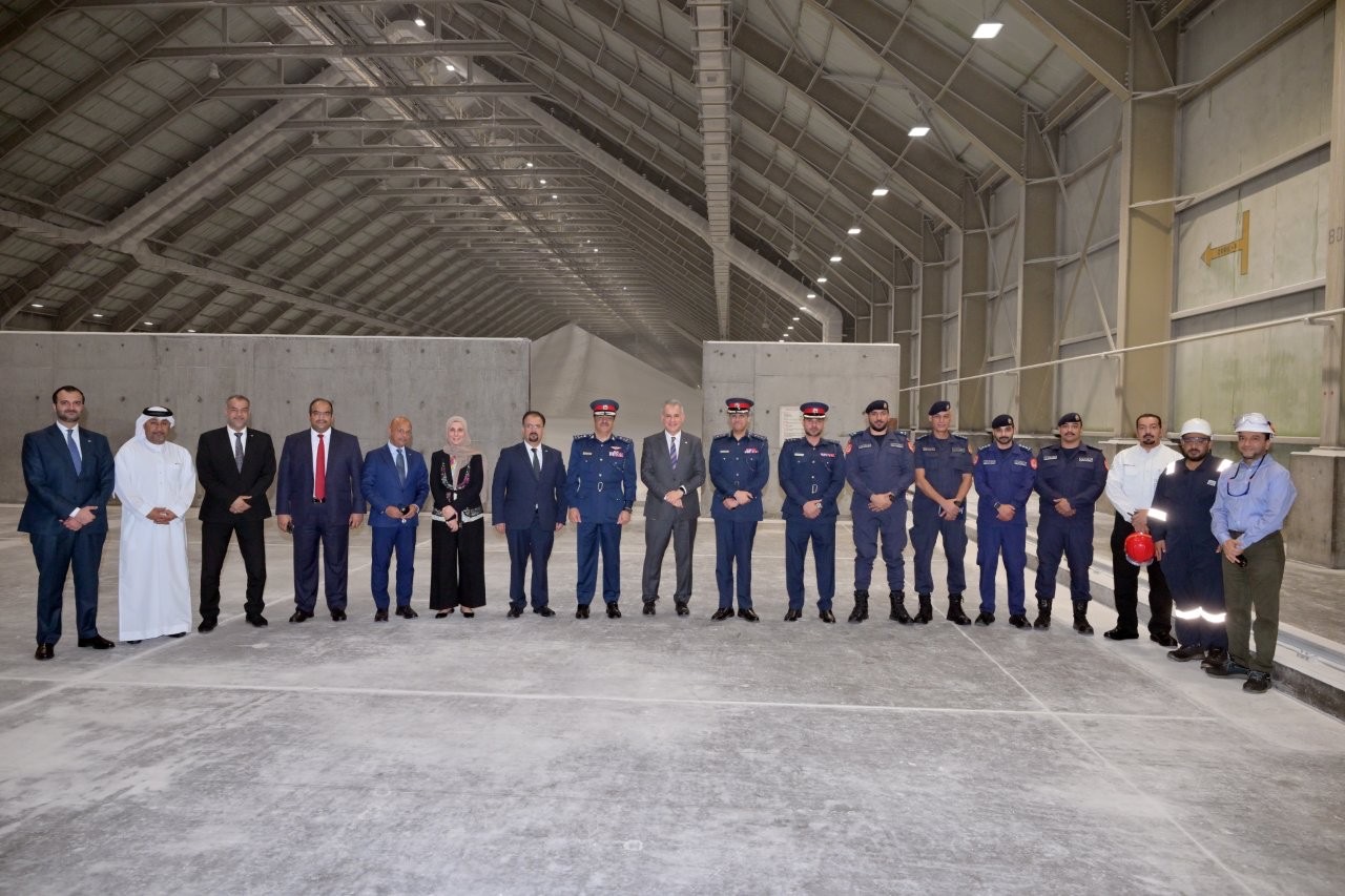 مدير عام الدفاع المدني يزور مجمع شركة الخليج لصناعة البتروكيماويات (جيبك)<