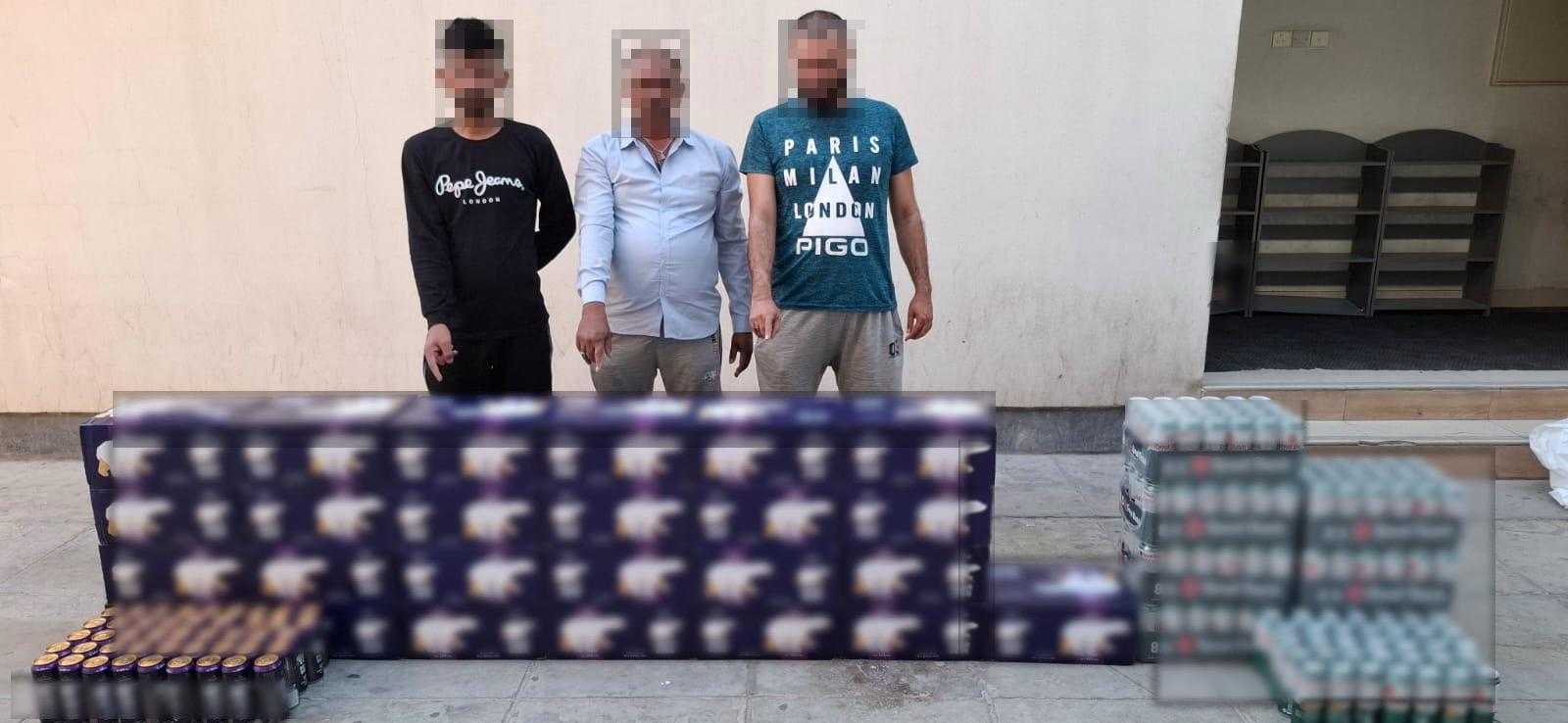 الإدارة العامة للمباحث والأدلة الجنائية : القبض على 6 أشخاص لقيامهم ببيع مواد مسكرة<