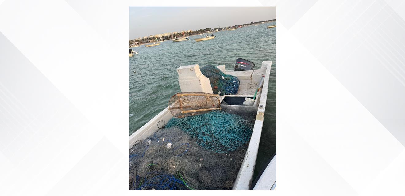 (خفر السواحل): تنفيذ حملات لإنفاذ القانون لضبط (مخالفات الروبيان ) والشباك المحظور استخدامها<