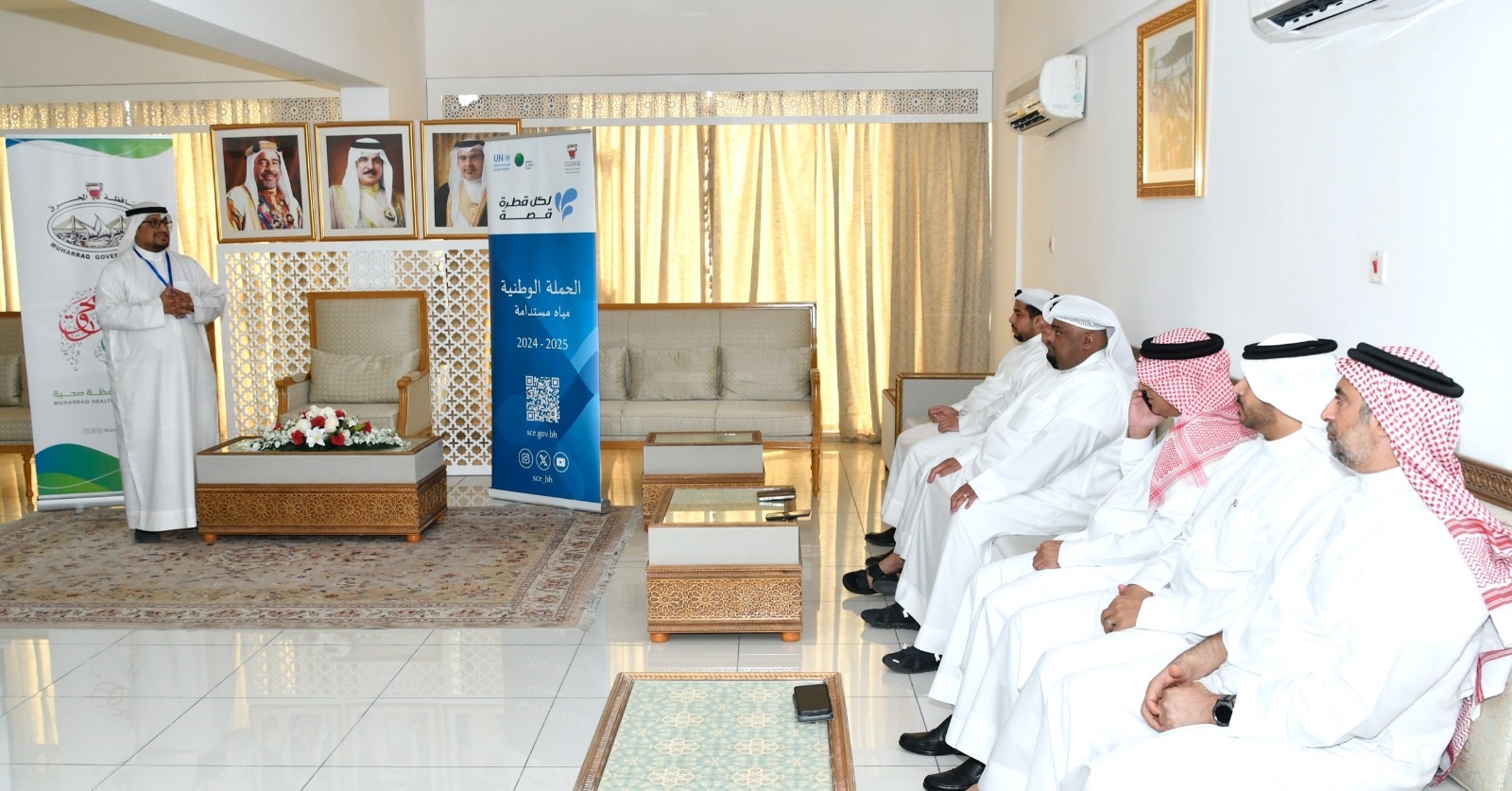 محافظة المحرق تنظم محاضرة توعوية ضمن الحملة الوطنية 